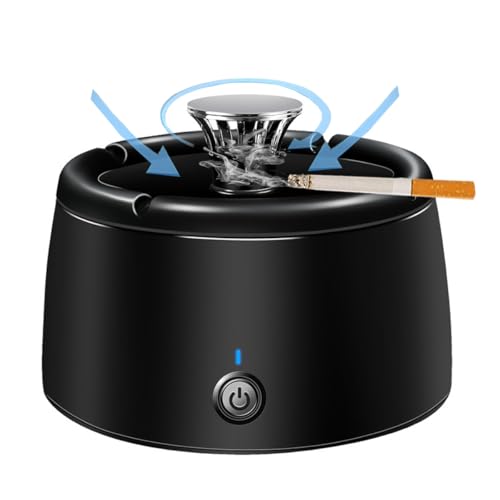 Smokeless Ashtray 2 in 1 Air Purifier Ashtray Smoke Removing Ash Tray Portable Smokeless Ashtrays...