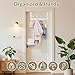 WLCSNG Heavy Duty Over The Door Hooks Rustproof - 25lb Over The Door Towel Rack for Bathroom, Over The Door Hanger, Door Towel Hanger, Over The Door Towel Hook, Coat Rack (1Pack, White)