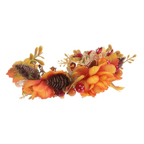 Bandeau Halloween citrouille couronne festive automne