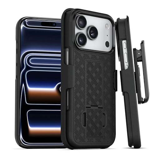 MOTIVE for iPhone 17 Pro Holster Case Belt Clip Case for iPhone 17 Pro Shell Holster Combo i Phone 17 Pro Slim Rugged Drop Shockproof Protective Cover with Kickstand (6.3) | Ranger v1 Series