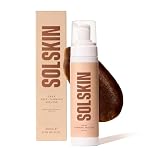 SOLSKIN Tanning Mousse with Hyaluronic Acid & Aloe for Natural Bronze Glow - Fast-drying Fake Tan, Moisturising Formula for Sensitive Skin, Streak-Free, Vegan & Cruelty-Free, 200ml (Medium Deep)