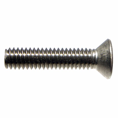 1/4-20 X 1" Flat Head Machine Screws, Phillips Drive, Stainless Steel 18-8, Full Thread, Bright Finish, Machine Thread, Quantity 50 By Fastenere #TOP2