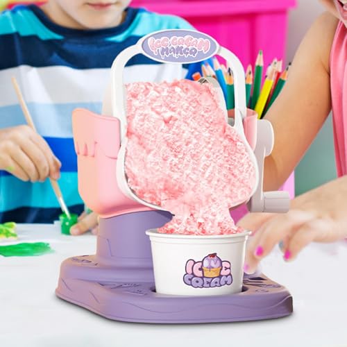 Eismaschine | Softeismaschine | Manuelle schnelle Ergebnisse Einfacher Hersteller von gefrorenen Leckereien | Machen Sie, Sorbet, gefrorenen Joghurt | Kompaktes, langlebiges Kühldesign für Kinder – Bild 8