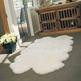 Genuine Sheepskin Rug White Grey Real Australia Sheepskin Natural Fluffy Lambskin Fur Area Rug Seat