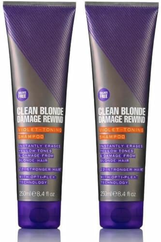Image of Fudge DUO Clean Blonde Damage Purple Violet Toning & Repair Shampoo 250ml and Conditioner 250ml