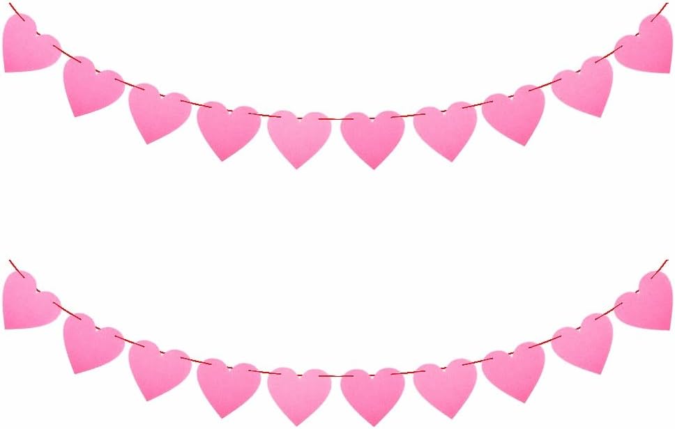 Felt Heart Garland Banner