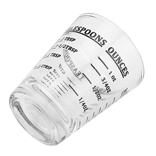 Vaso Medidor de Vidrio 30 ml Pequeño Transparente miniatura 7
