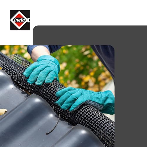 Dachrinnenschutz INEFA Laubschutzgitter aus PVC für Dachrinnen