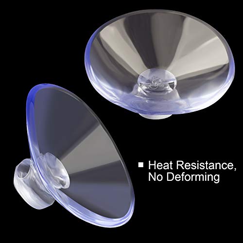ANCIRS 30 Pack 25mm Suction Cups for Glass Table Tops, Rubber Transparent Anti-Collision Sucker Pad Without Hooks for Home Decoration