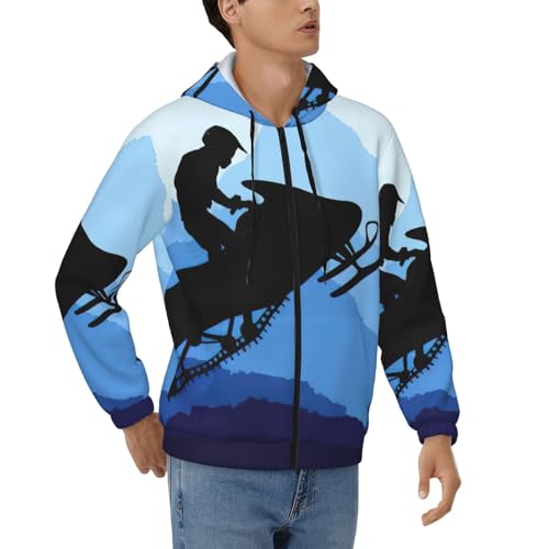 Sweat à capuche motoneige homme contre le froid de mi-saison