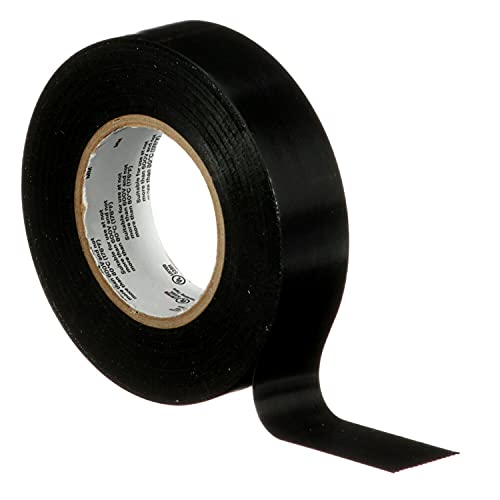 3M Temflex Multi-Purpose Vinyl Electrical Tape 165, Black, 3/4 in x 60 ft (19 mm x 18 m), 10 Roll Pack by 3M - Image 3