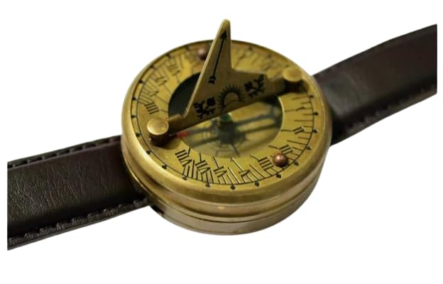 Marine Nautical Brass Sundial Compass Wrist Watch Vintage Style Type - Working, Best Gift for Your Loved One, Best Gift for Festivals-image-44