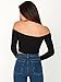 American Apparel Women's Cotton Spandex Long-Sleeve Off-Shoulder Top