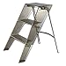 Step Stools for Adults, Acrylic 3 Step Ladder,2-in-1 Design with Ladder and Stool for Home and Library 330lbs Capacity