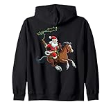Photo Gallery cowboy babbo natale che cavalca un cavallo natale divertente felpa con cappuccio Photo Gallery cowboy babbo natale che cavalca un cavallo natale divertente felpa con cappuccio