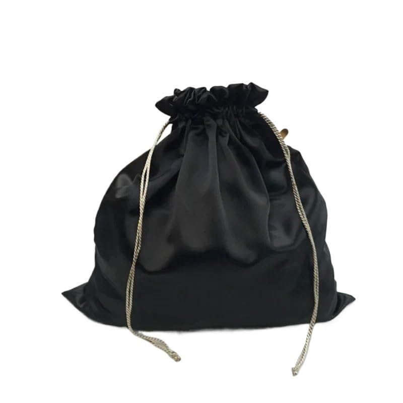 Bolsas de satén con cordón tipo seda para organizar joyería y maquillaje 3