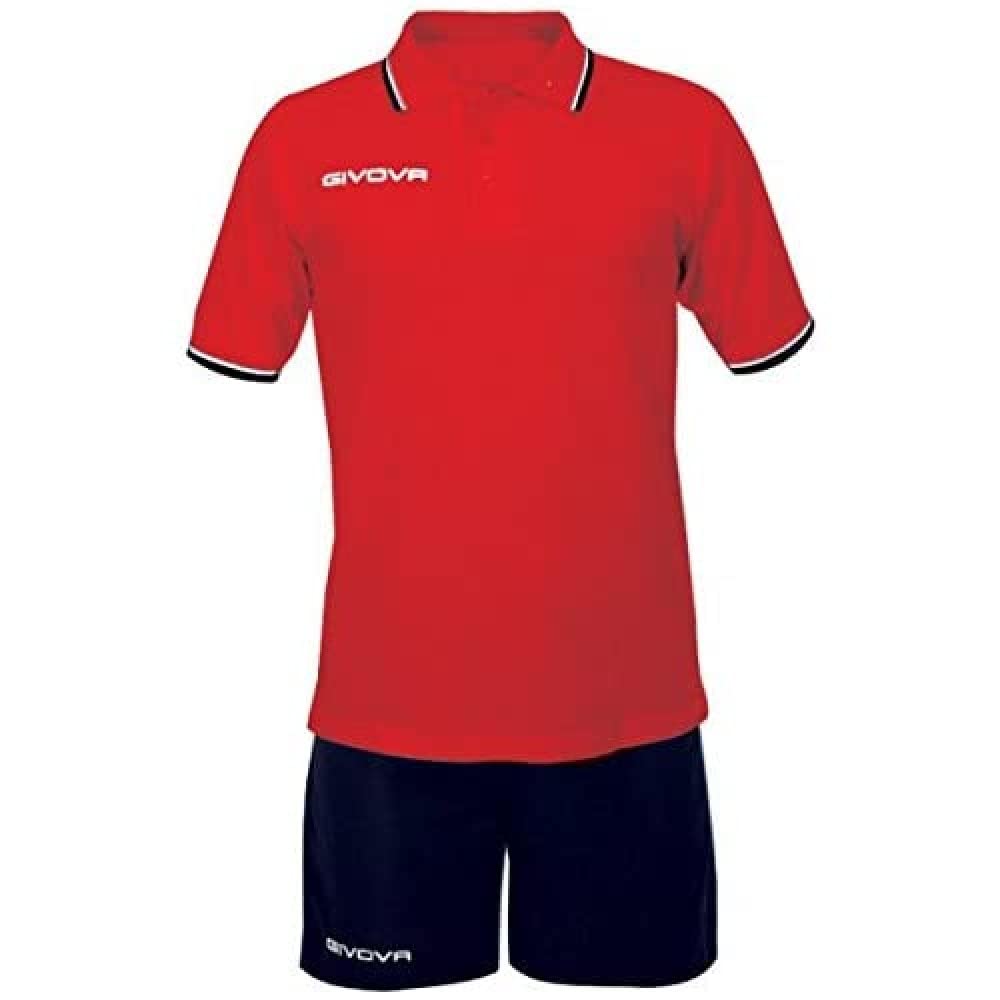 givova Street Kit Fußball Unisex – Erwachsene XXXXL Multicolore (Rosso/Blu)