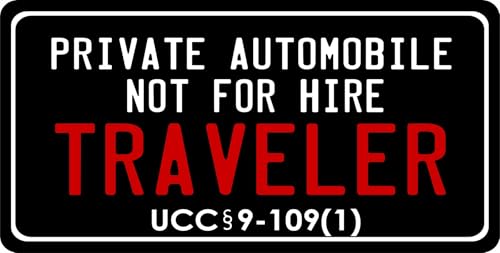 Not for Hire Traveler Black Photo License Plate