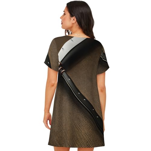 Chemise de nuit femme imprimé samouraï aux finitions soignées