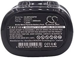 2000mAh XPS Replacement Battery for Black&Decker FS360, FS360 Type 1 2000mAh PN 90500500