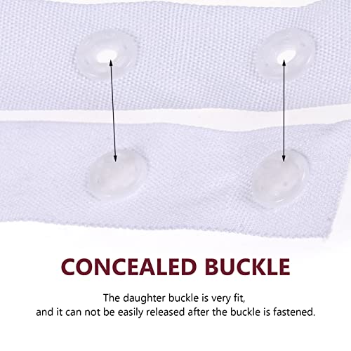 Coheali 1 Roll Trim Snap Button Tape, Ribbon Fasteners Trim Buckles, Sewing Snap Ribbon Fastener Press Stud Tape, Sewing Snap Tape Polyester Fastener Tape #TOP4