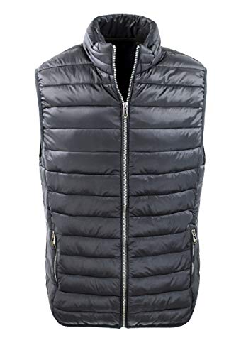 Chaqueta de plumón para hombre invierno casual impermeable antracita XXXXL Evoga