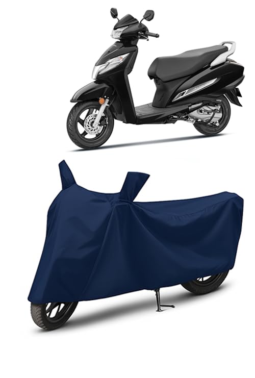 Image of Heavy Duty Waterproof Scooty & Bike Cover for Honda Activa 125 | UV Resistant, Dustproof & Rain Protection | All-Weather Outdoor Cover for Bikes & Scooty with Mirror Pockets | Activa 125 Cover
