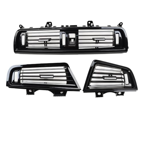 Grille de ventilation premium pour tableau de bord avant de Série 5 F10 F11 finition noire