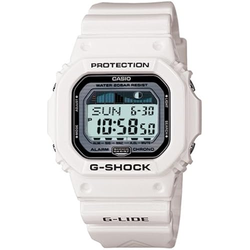 Casio Men's GLX5600-7 G-Shock G-Lide Surfing Watch - white