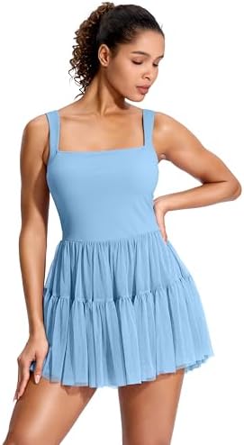 Soothfeel Women's Tennis Dresses with Built-in Shorts & Bra Athletic Dress view 6