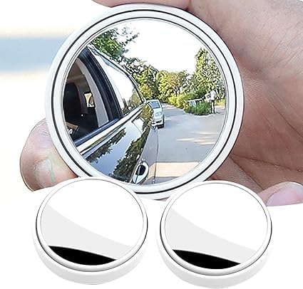 Image of Even 2 Piece 2 inch Round Blind Spot Mirror, 360-Degree Rotatable Safety Auxiliary Mirror for Car Side View, Easy Installation with Self-Adhesive, 2-P