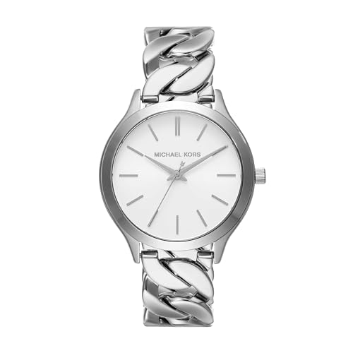 Michael Kors Reloj, modelo: mk7474 runway de acero inoxidable en color plateado para mujer