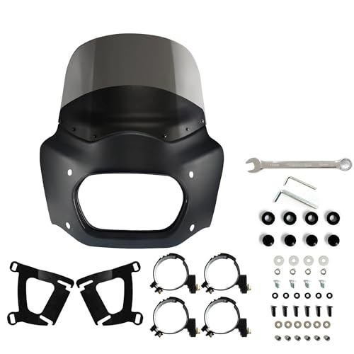 Carénage avant de moto contre les turbulences sur Harley Fat Bob 2018-2024