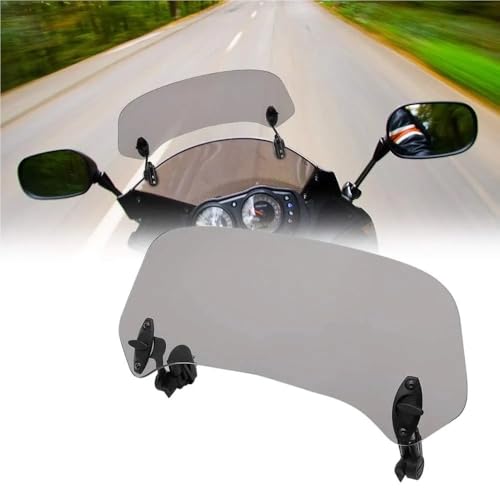 Extension de pare-brise moto robuste avec pince de fixation stable