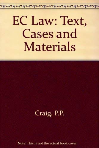 Ec Law: Text, Cases, and Materials Ec Law: Text, Cases, and Materials