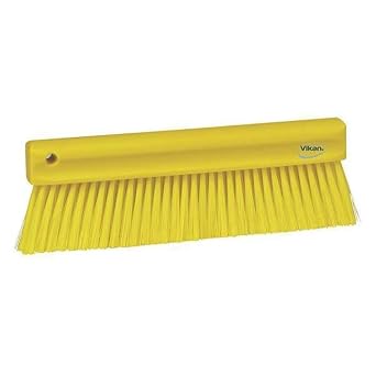 Vikan 45826 Brush,Powder,Soft,11",PP/PBT,Yellow
