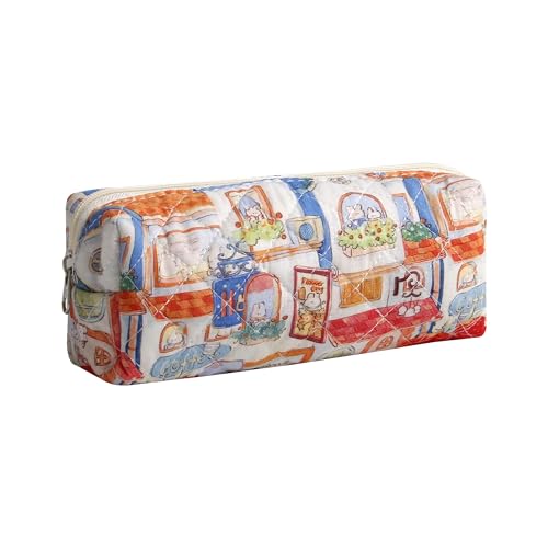 Image of Pencil Case Pen Case Office College School Storage Bag Pouch Holder Box Organizer Makeup Pouch Cosmetic Bag Aesthetic Cute Pencil Case for Girls Boys Kids (L)