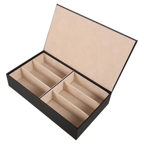 Boîte à lunettes de soleil en cuir PU élégante pour sublimer votre dressing moderne