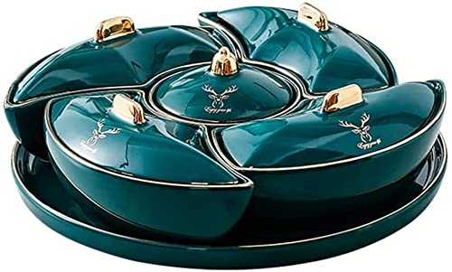 5-Section Divided Serving Platter for Snacks
