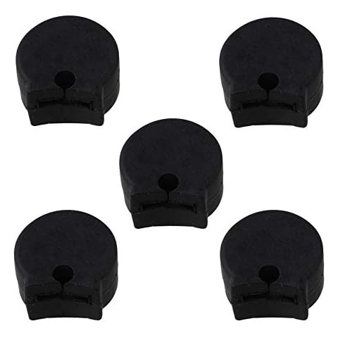 Yibuy Black Soft Rubber Clarinet Thumb Rest Cushion Saver Pack of 5 Cover