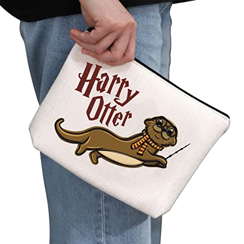 Generic Harry Otter Makeup Bag Sea Otter Animal Lover Cosmetic Bag Otter Mom Gift Zoo Animal Lover Gift Zipper Travel Bag - Image 2