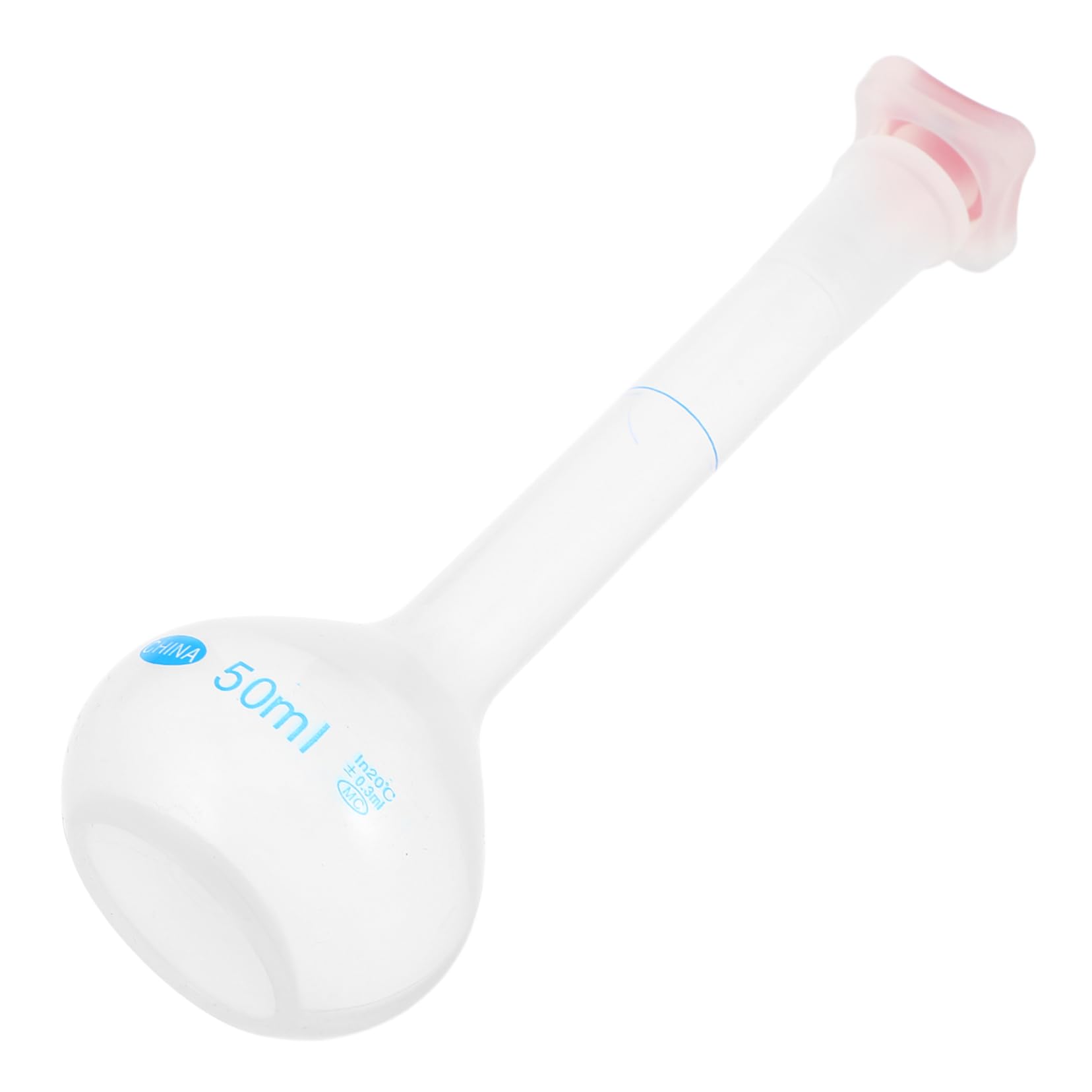 HEMOTON 50ml High Neck Measuring Flask Laboratory Grade Beakers Set Chemistry Volumetric Flask