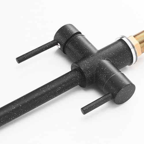 Robinets de filtre à eau de cuisine G1/2 mitigeur évier noir