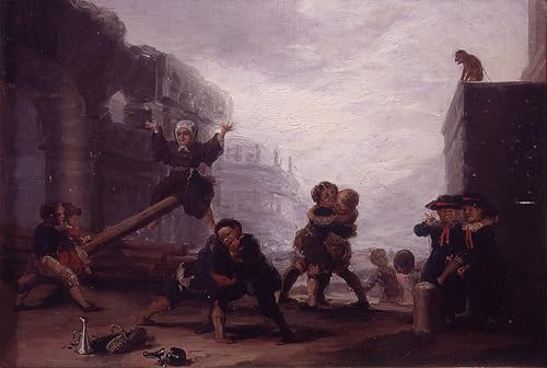 Toile El Balancín de Francisco De Goya, impression d'art mural abstrait haute définition