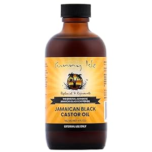 Sunny Isle Jamaican Black Castor Oil 4oz | 100% Natural Treatment for Hair, Scalp and Skin