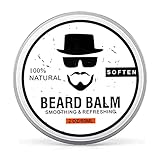 Beard Balm, Conditioning Beard Balm for Men, Softens Smoothing Refreshing Beards Mustache, Natural B