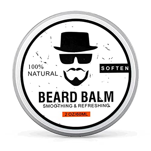 Beard Balm, Conditioning Beard Balm For Men, Softens Smoothing Refreshing Beards Mustache, Natural Beard Conditioner Wax Beard Cream With Shea Butter, Tea Tree, Jojoba Oils 2 Ounce #TOP15