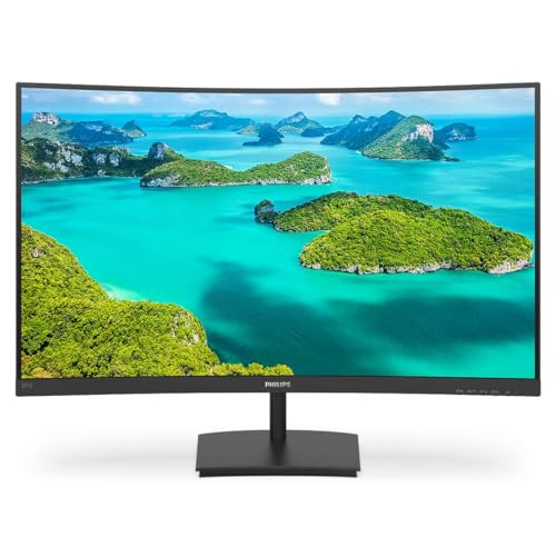 Philips 271E1SCA 27 zoll Curved, FHD Monitor, 75Hz, VA Panel, 4ms GtG, FreeSync, Lautsprecher,(1920x1080 HDMI 1 )Schwarz