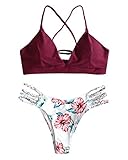 ❤HOHE QUALITÄT - Das Bikini Set besteht aus hochwertigem Material, kein ungewöhnlicher Geruch. Elastisches und schnell trocknendes Material garantiert Ihnen Komfort beim Tragen