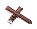 Women's Small Brown Replacement Watch Band with Crocodile Embossed Genuine Leather 12mm